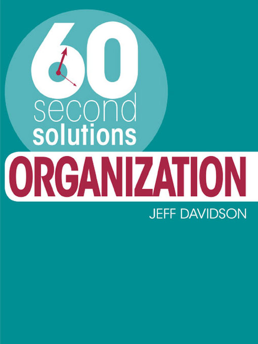 Title details for 60 Second Solutions: Organization by Jeff  Davidson - Wait list